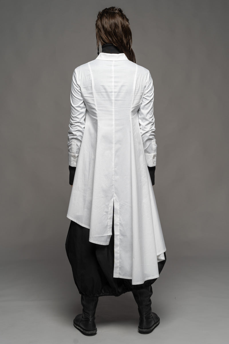 Gozen Long Shirt White