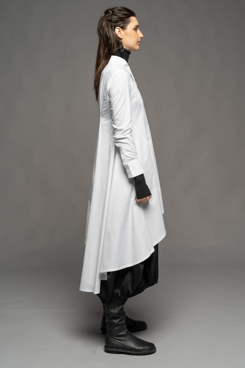Gozen Long Shirt White