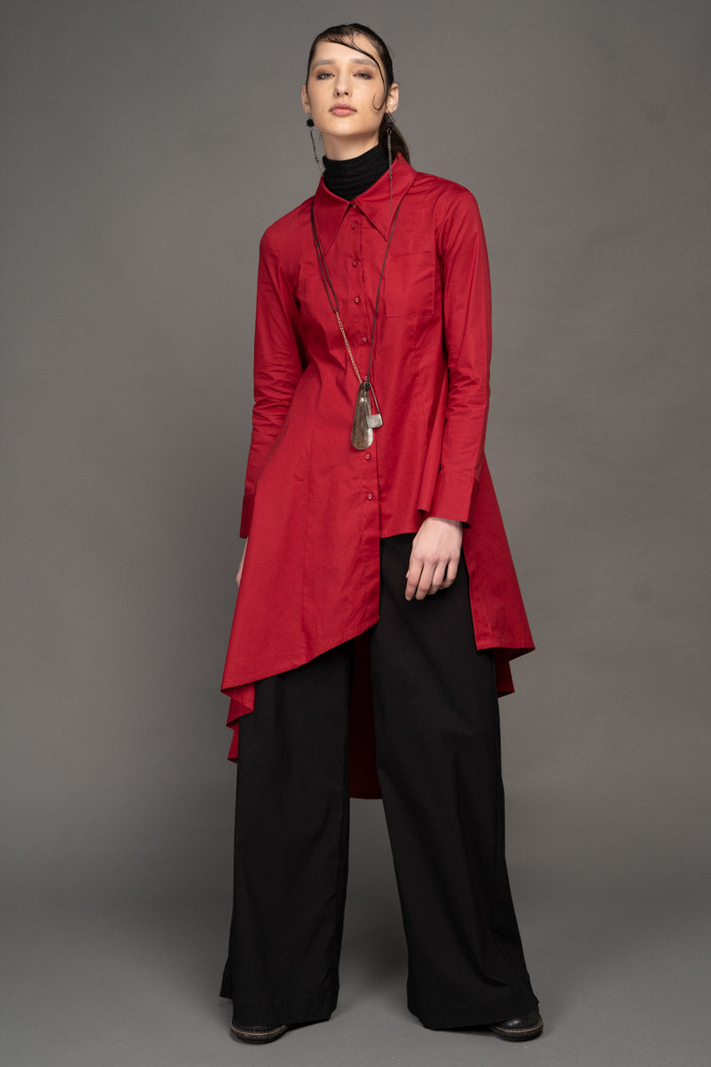 Gozen Long Shirt Chilli
