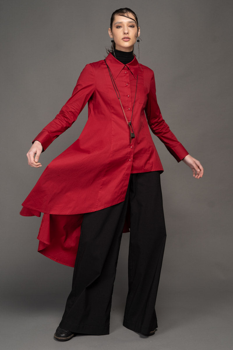 Gozen Long Shirt Chilli