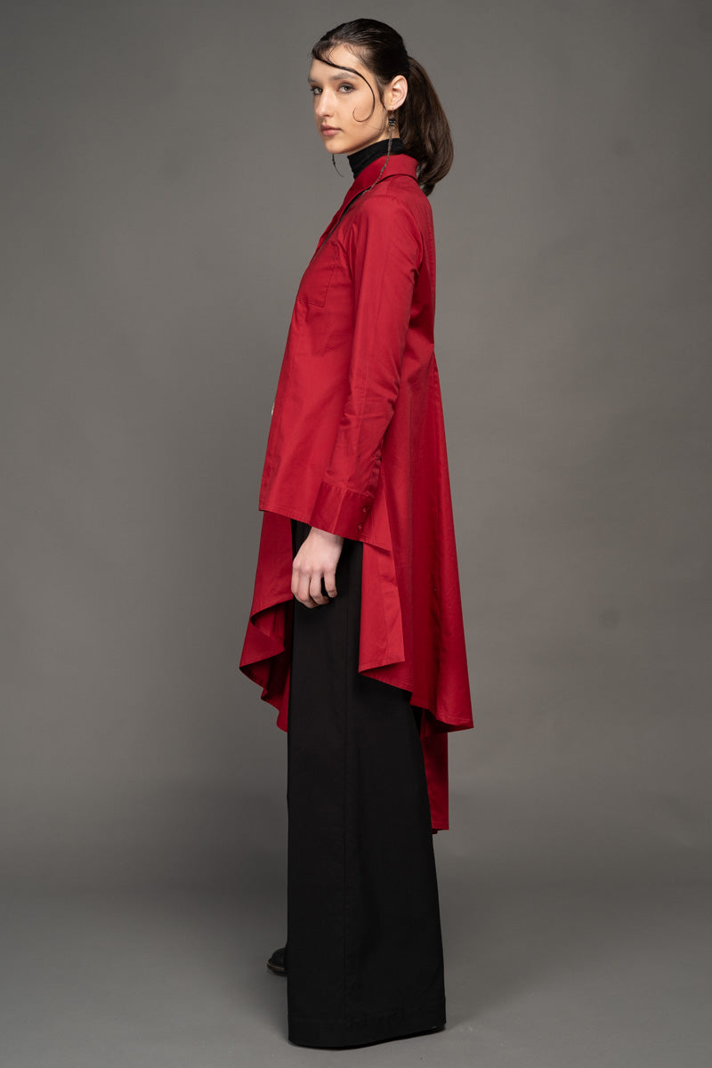 Gozen Long Shirt Chilli