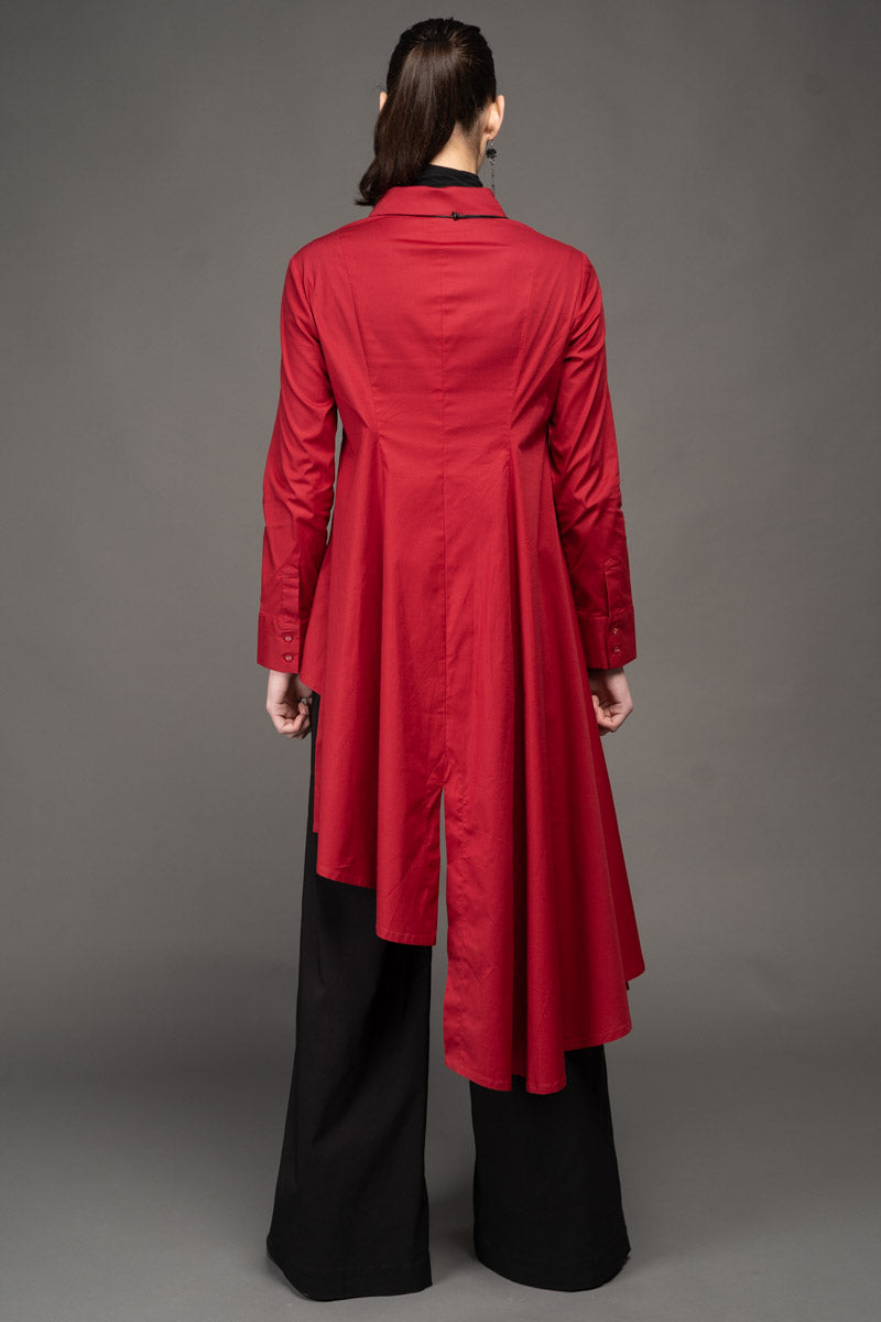 Gozen Long Shirt Chilli