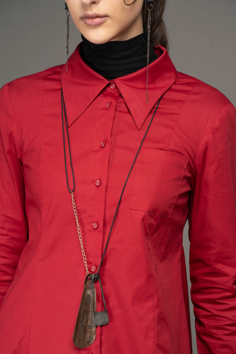 Gozen Long Shirt Chilli