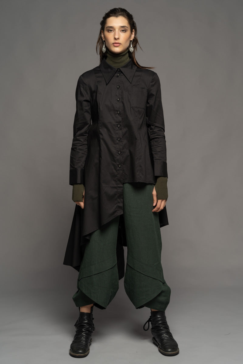 Gozen Long Shirt Blk
