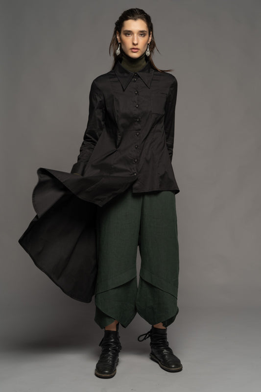 Gozen Long Shirt Blk