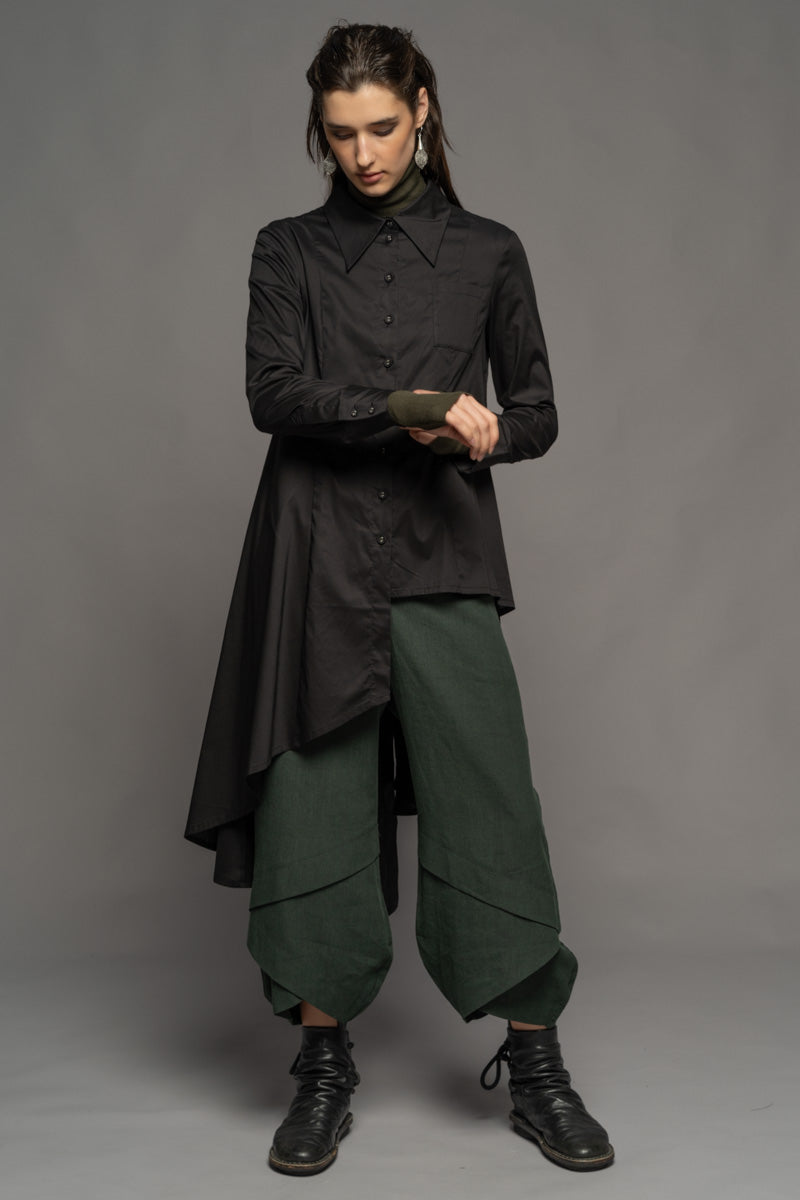 Gozen Long Shirt Blk