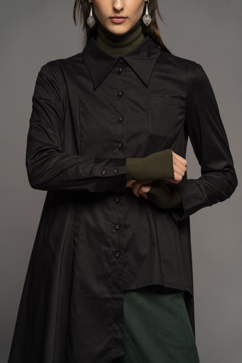 Gozen Long Shirt Blk