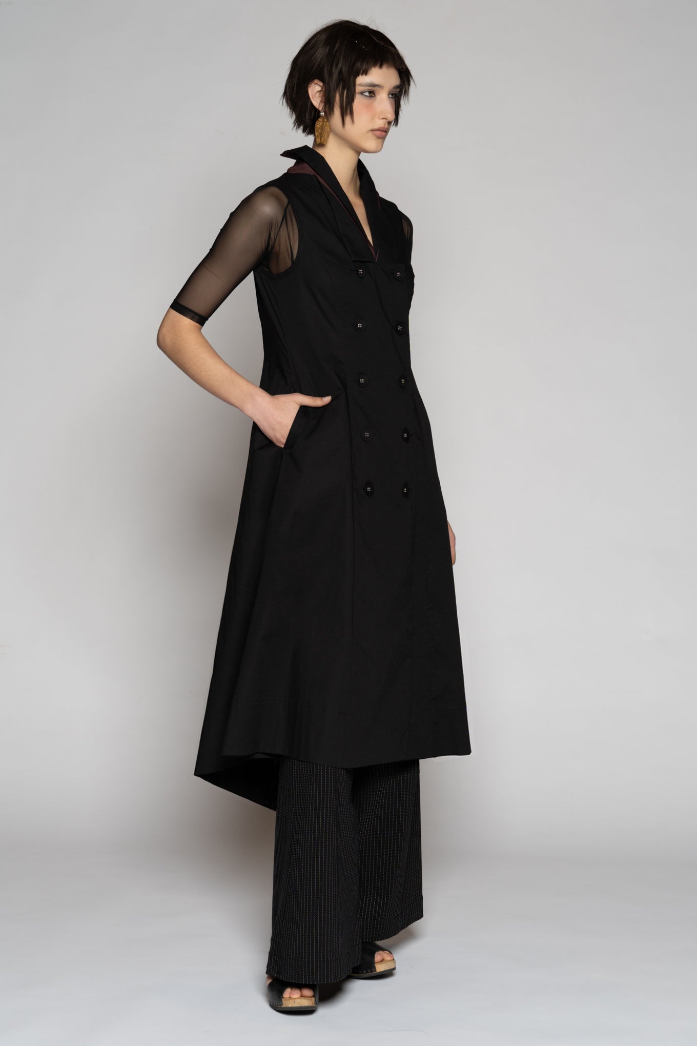 Overtone Dress Blk