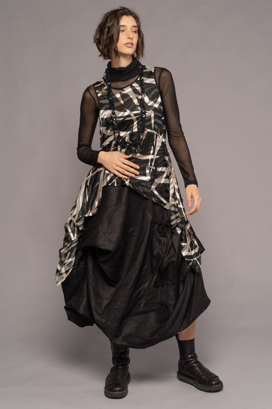 Yuki Drape Tunic BW