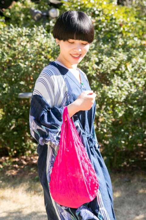 Miura Shibori Bag Rose