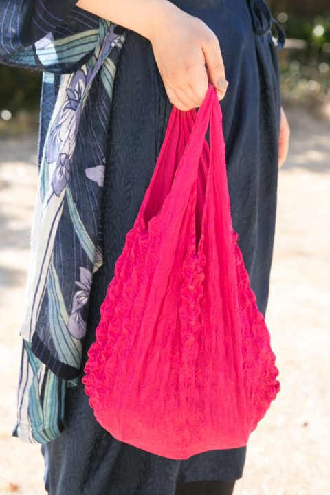 Miura Shibori Bag Rose