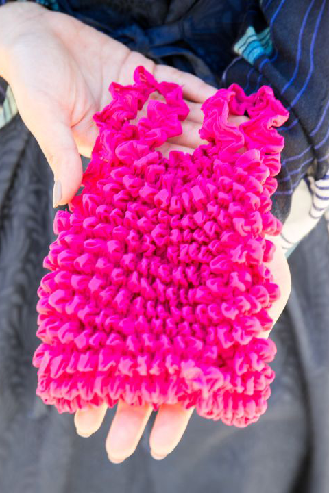 Miura Shibori Bag Rose