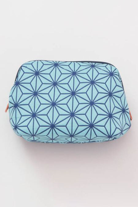 Asanoha Pouch Blue