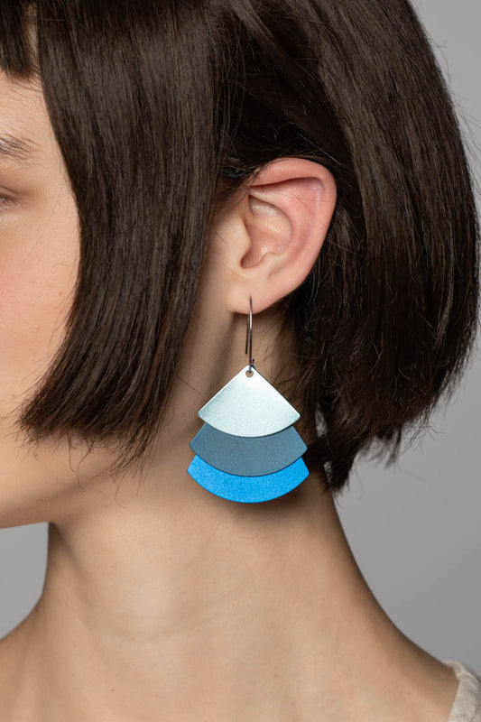 Trifan Earrings Blue