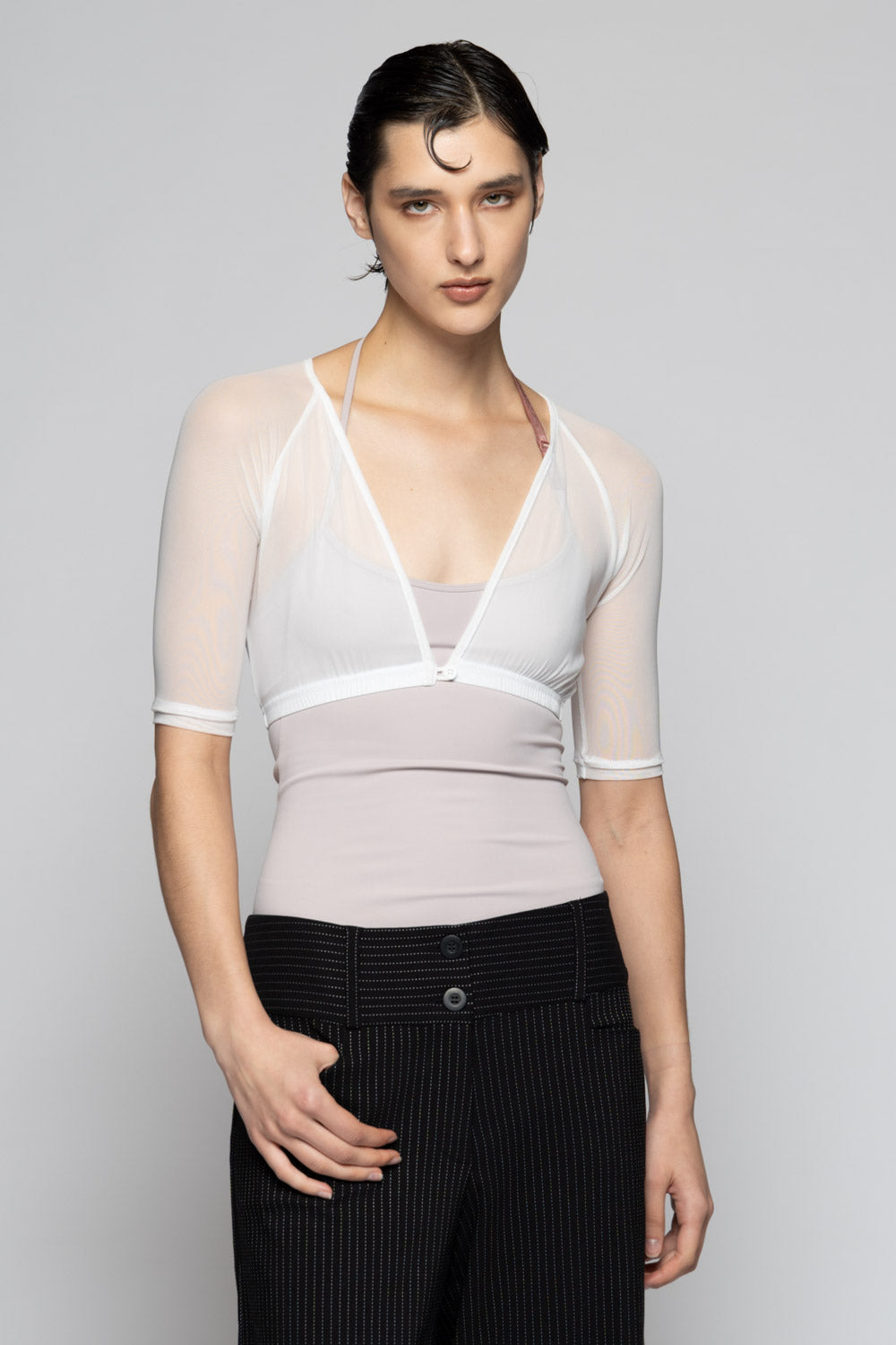 Bastion Mesh V Top Ivory