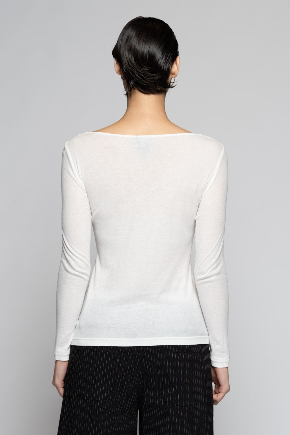 Supima L/S Top White