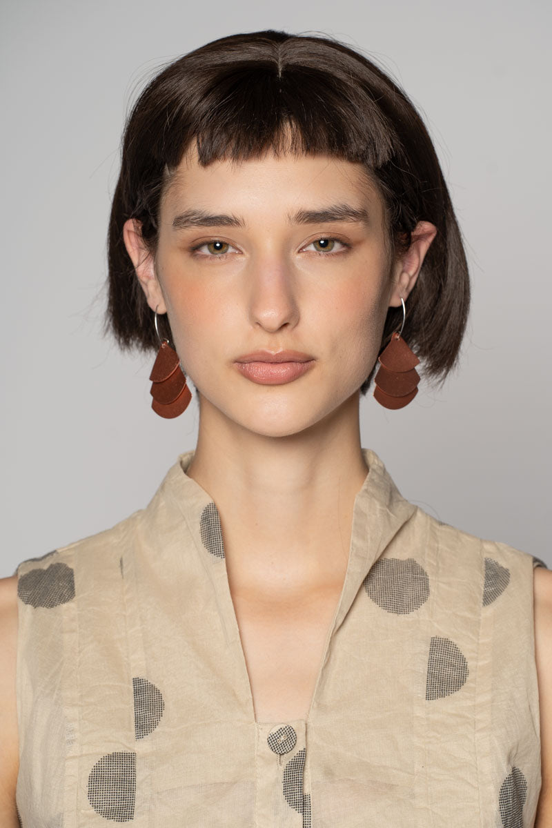 Trifan Earrings Salmon