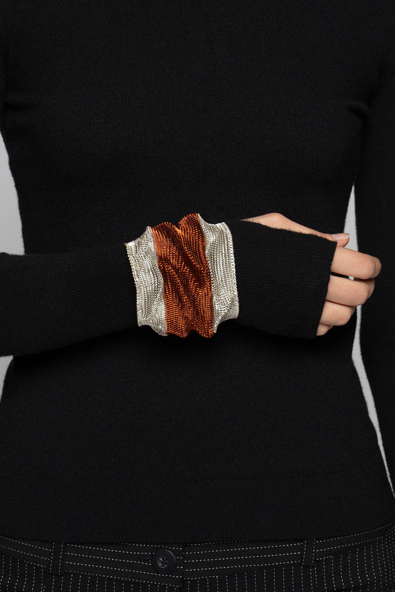 Scrunch Bangle Slv/Cpr
