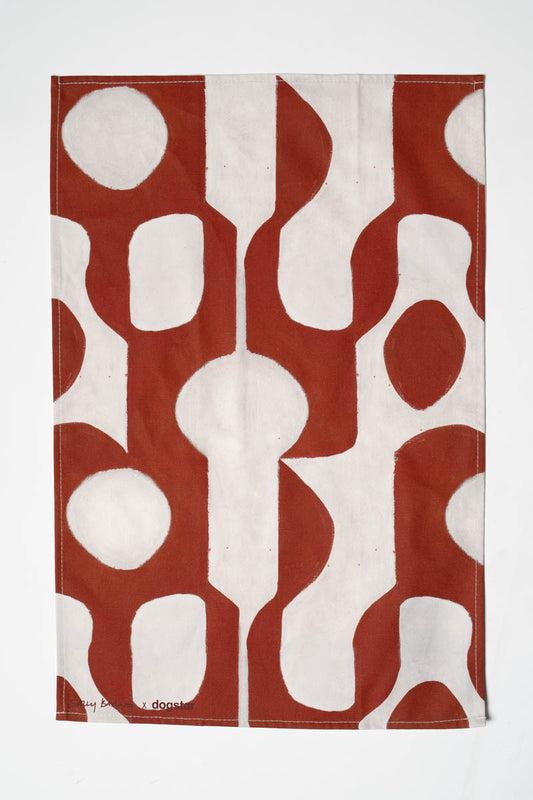 Kakure Tea Towel Copper