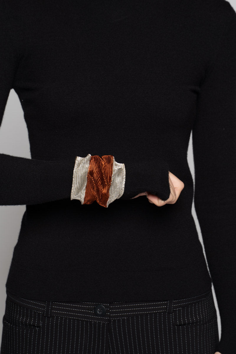 Scrunch Bangle Slv/Cpr