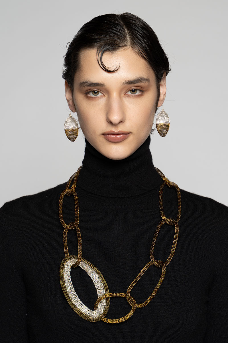 Beetle Earrings Slv/Antq