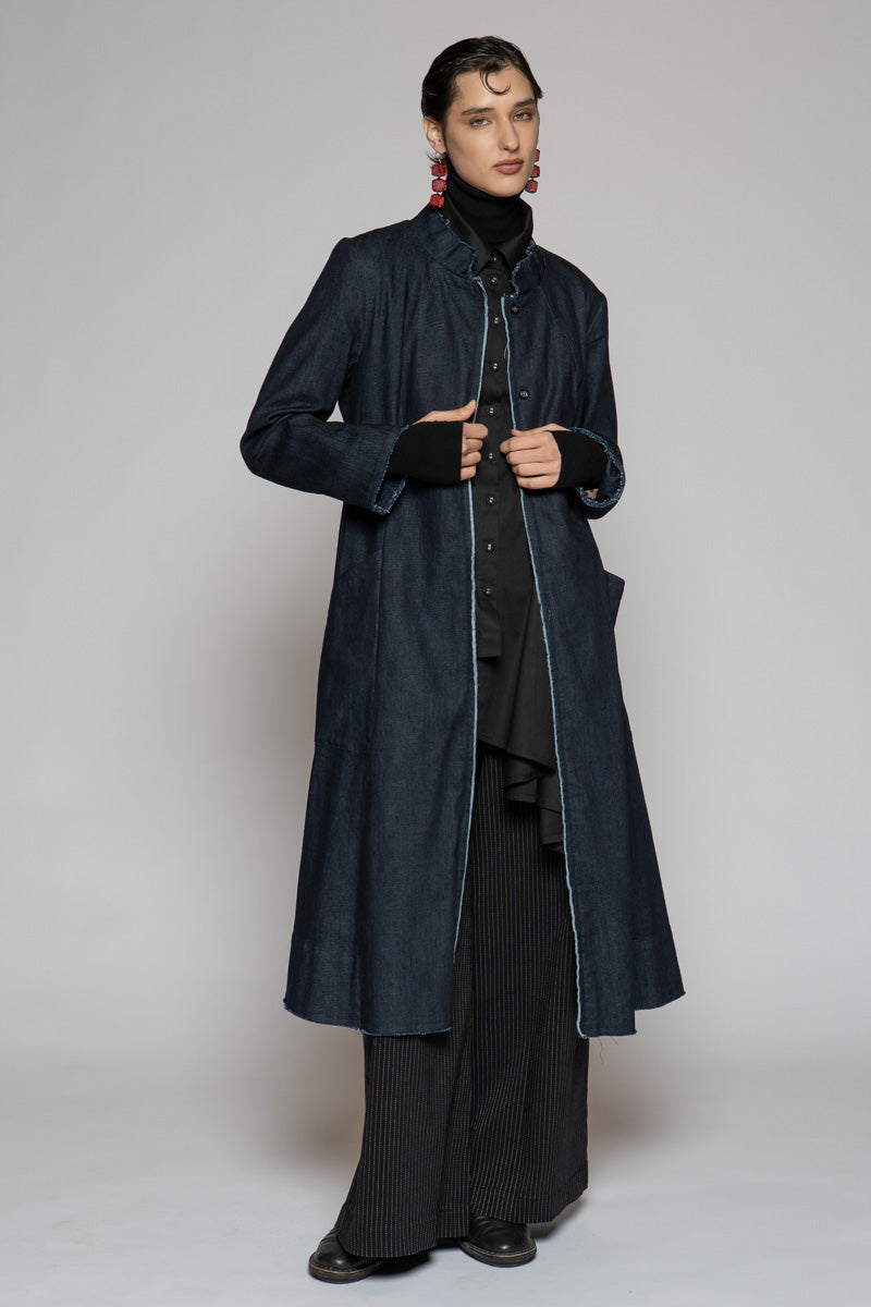Onmitsu Coat Indigo
