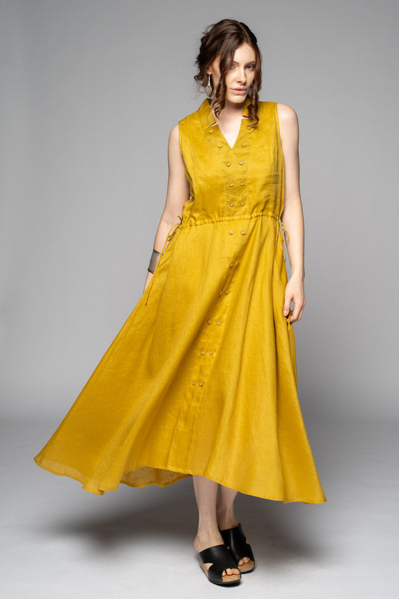 Asuka Dress Chartreuse