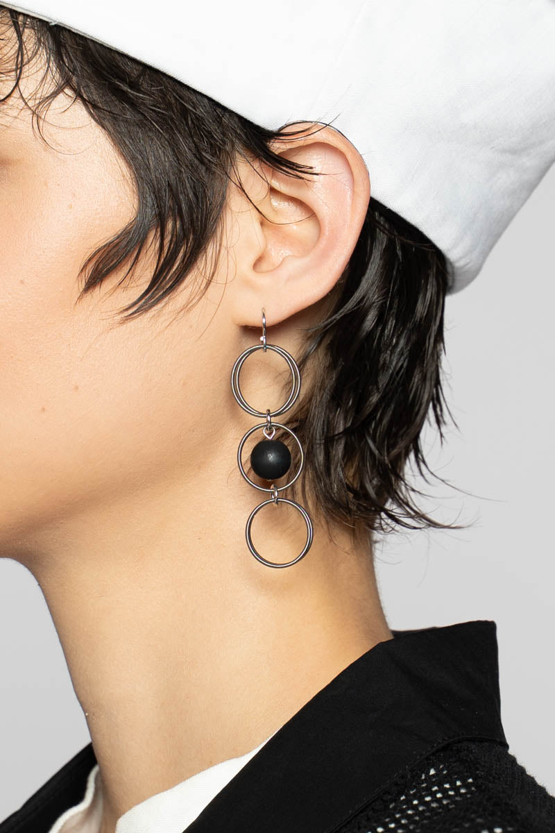 Multi Steel Loop Earrings