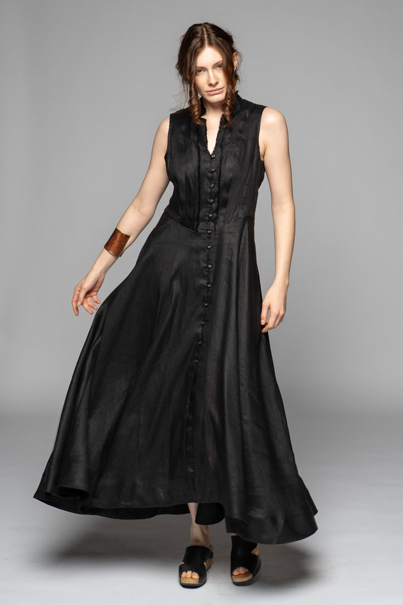 Asuka Tuck Dress Blk