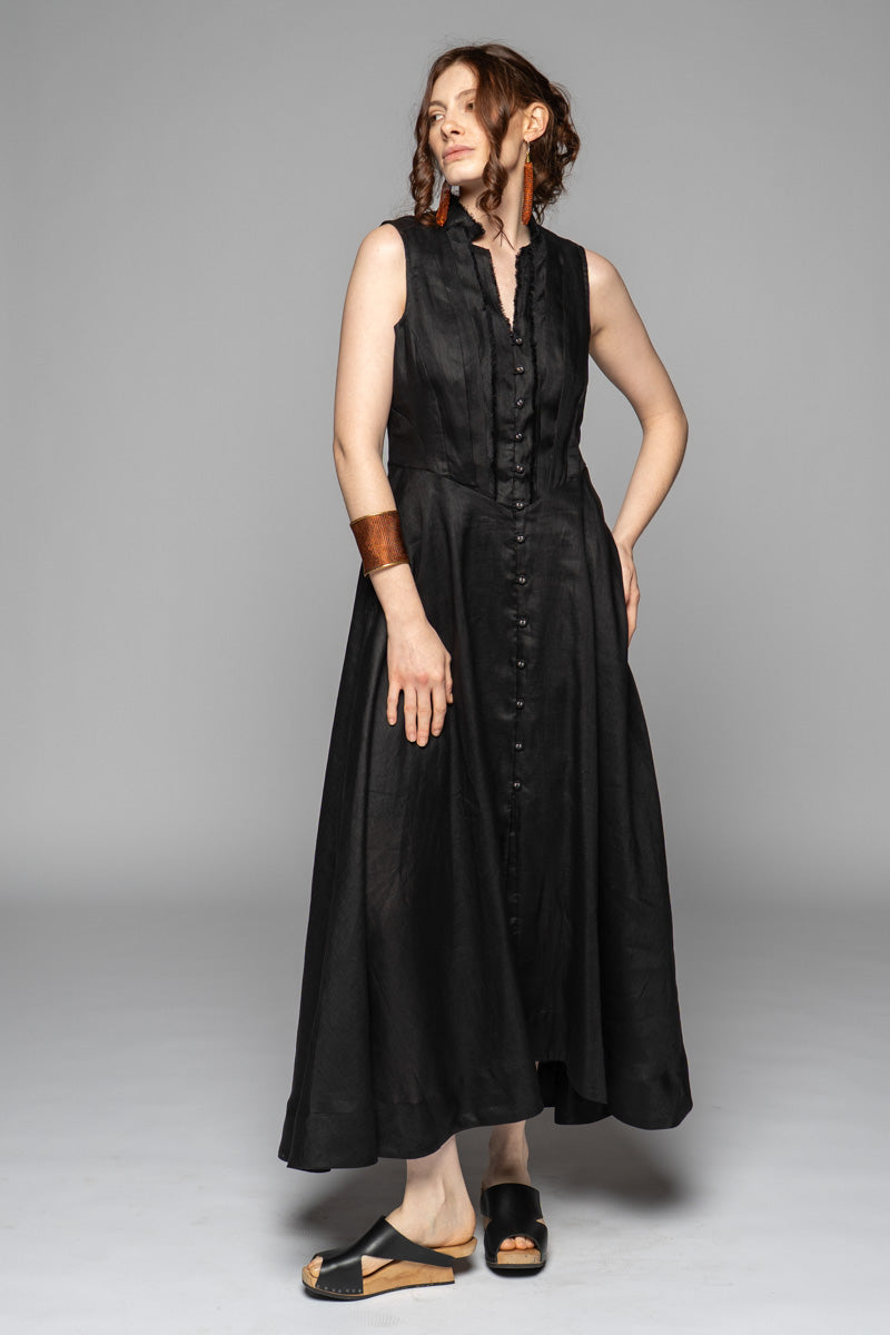 Asuka Tuck Dress Blk