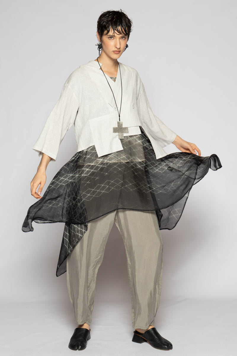 Melange Short Jacket Cloud