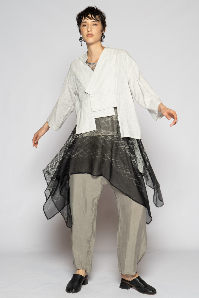 Melange Short Jacket Cloud