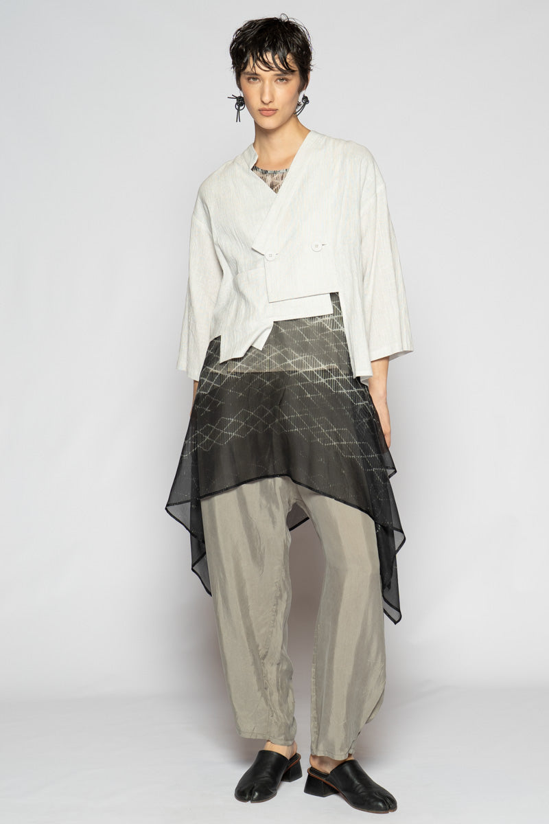 Melange Short Jacket Cloud