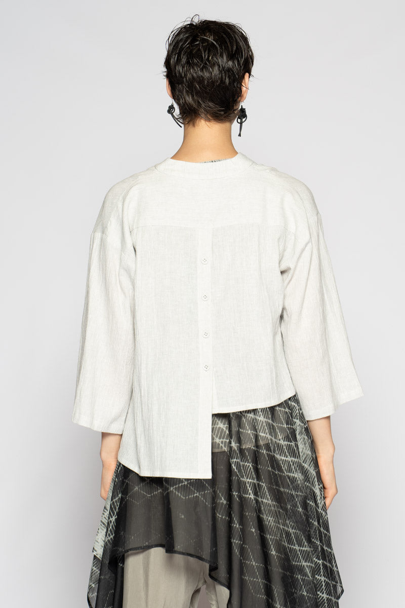 Melange Short Jacket Cloud