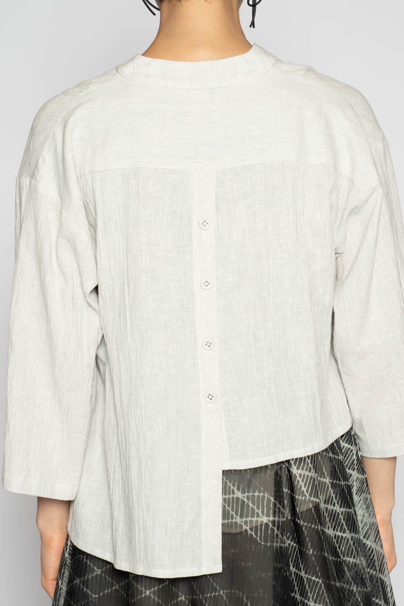 Melange Short Jacket Cloud
