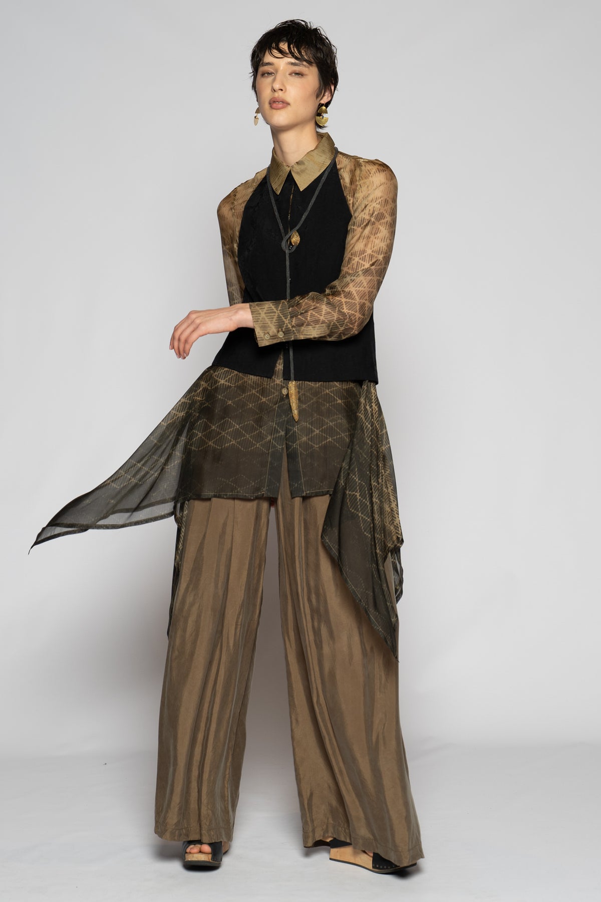 Suna Wide Pants Sepia
