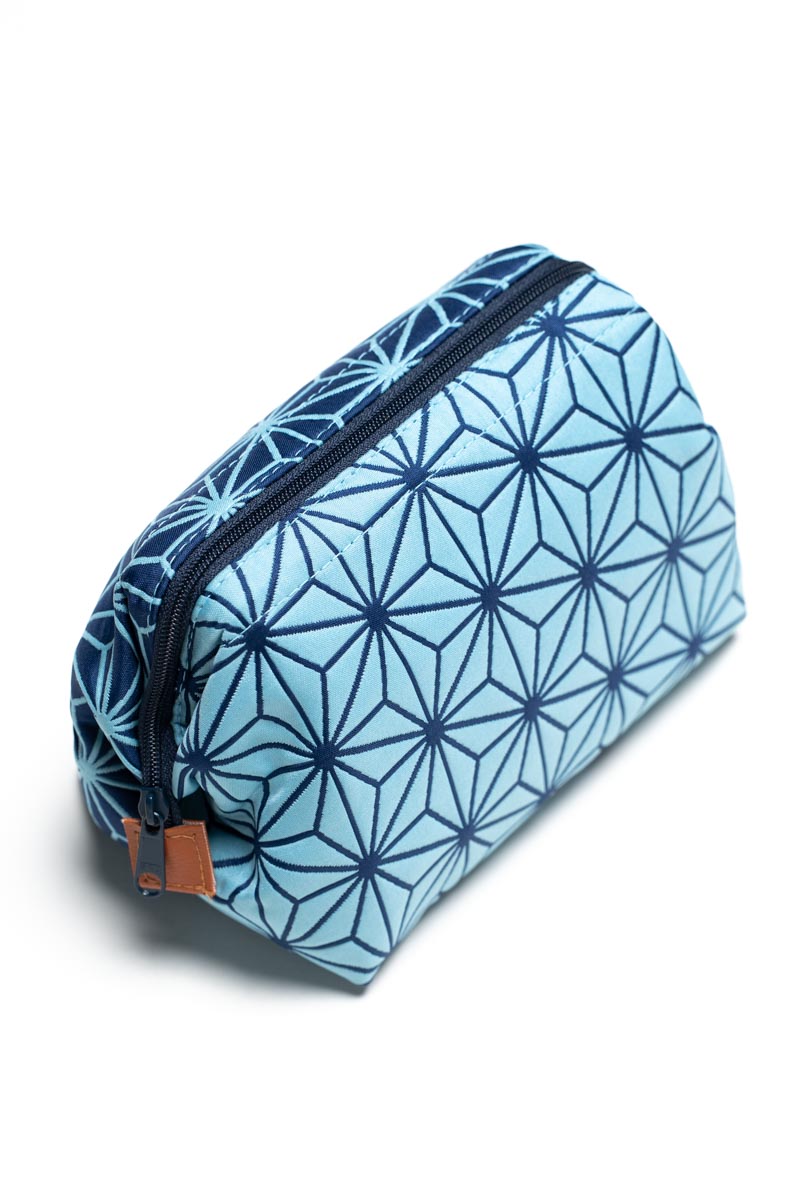 Asanoha Pouch Blue