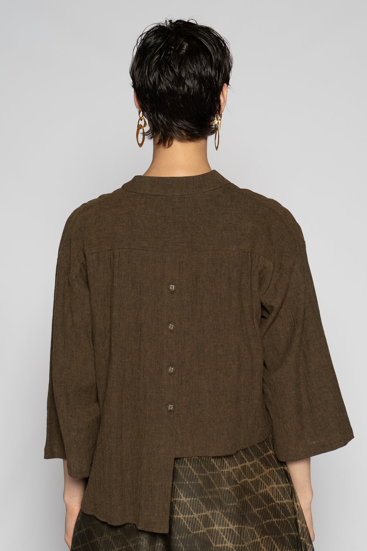 Melange Short Jacket Truffle