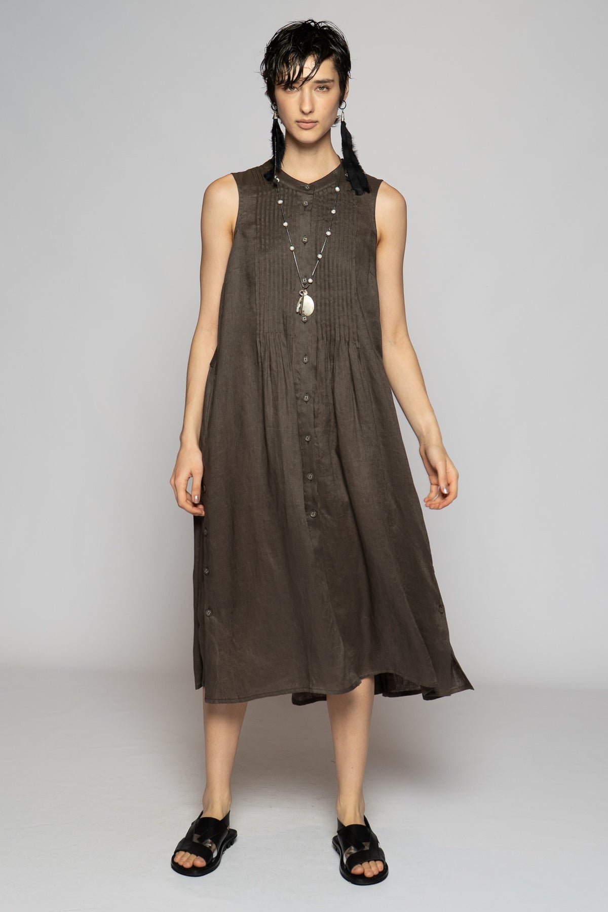 Halo Pin Dress Truffle
