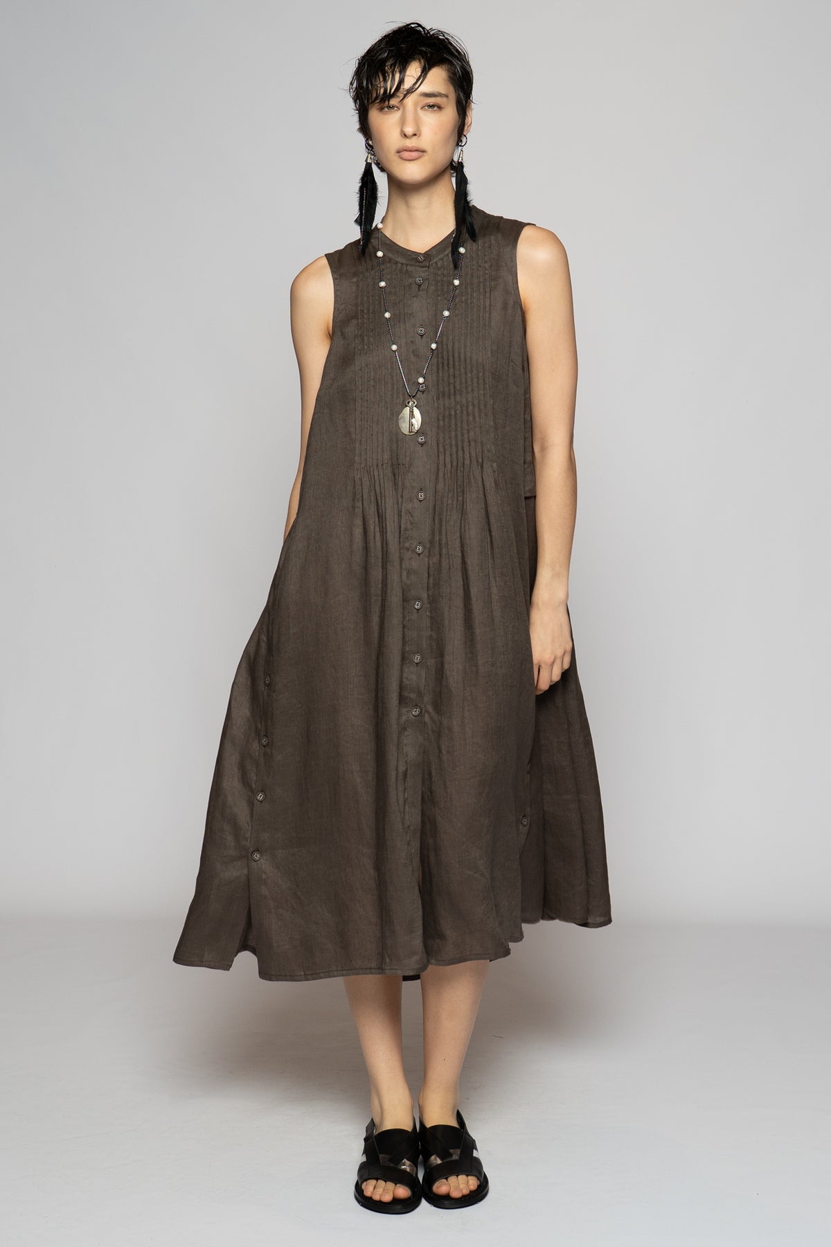 Halo Pin Dress Truffle