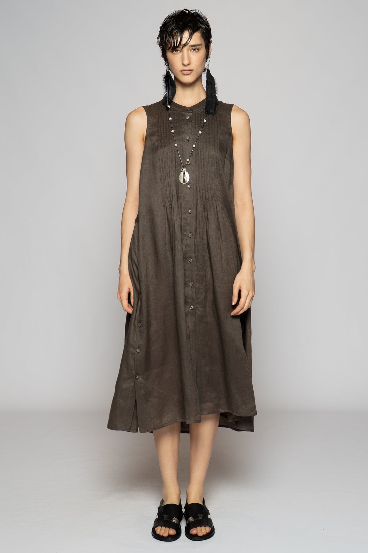 Halo Pin Dress Truffle