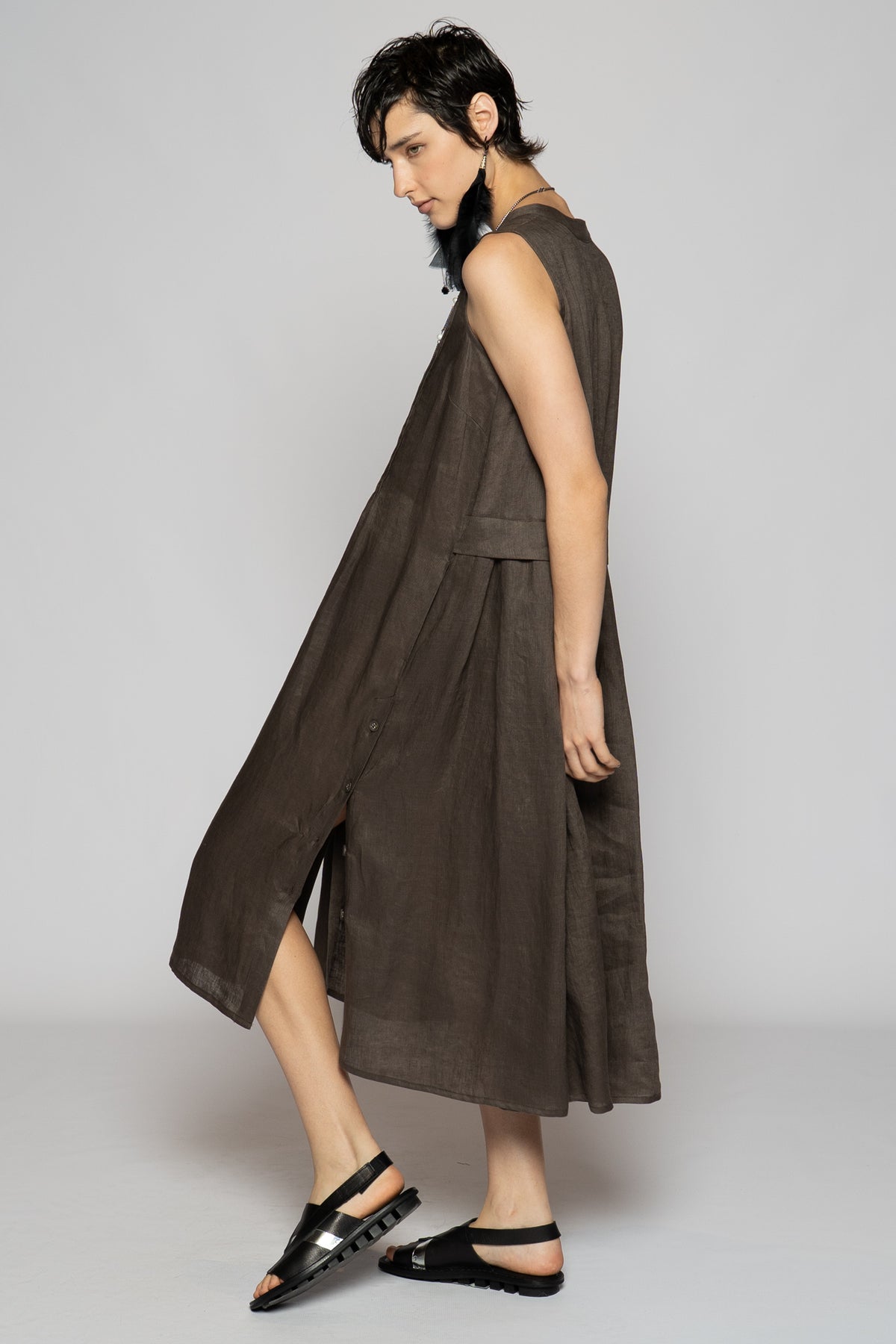 Halo Pin Dress Truffle