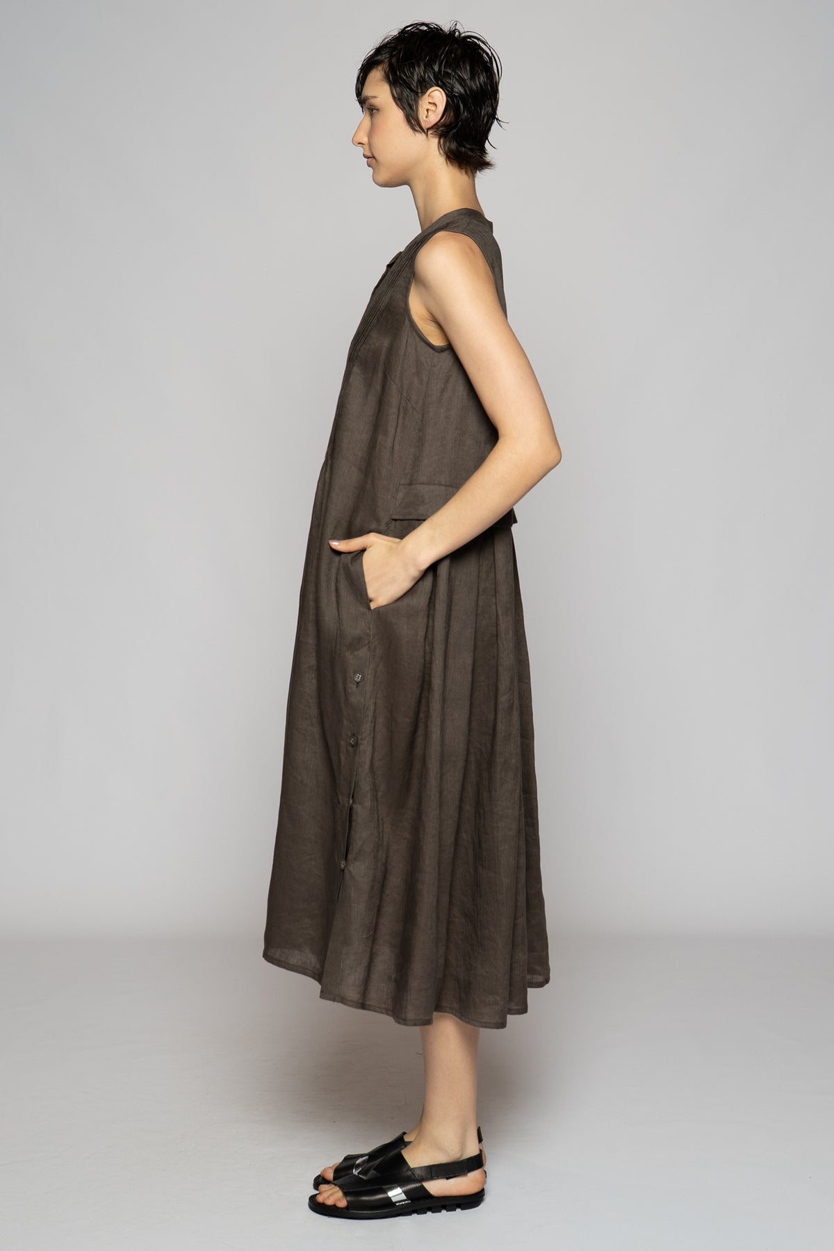 Halo Pin Dress Truffle
