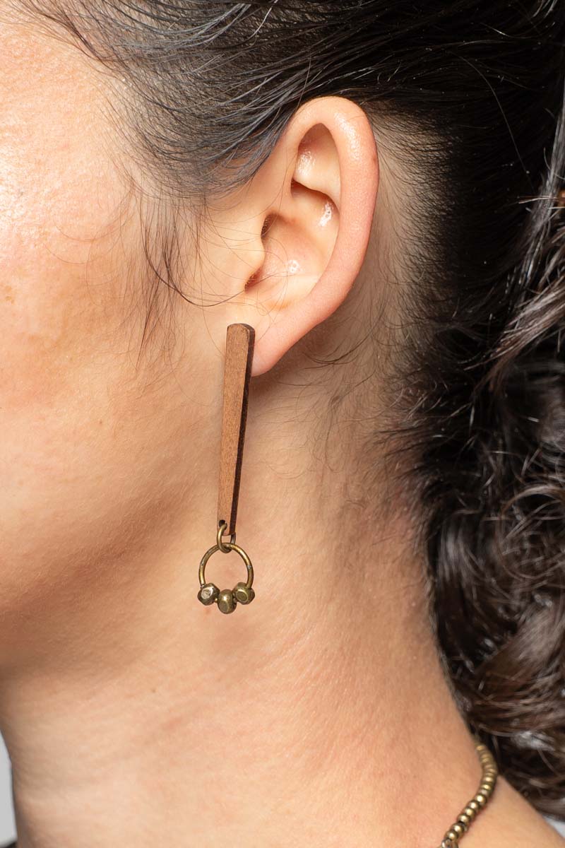 Shinrin Earring Brass