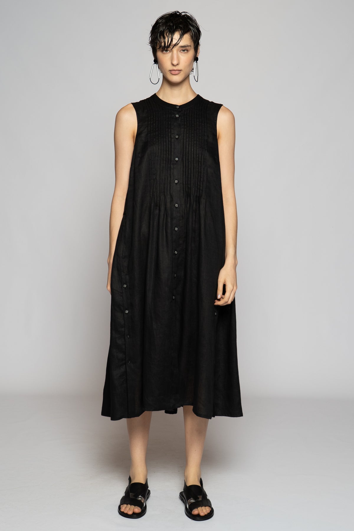 Halo Pin Dress Black