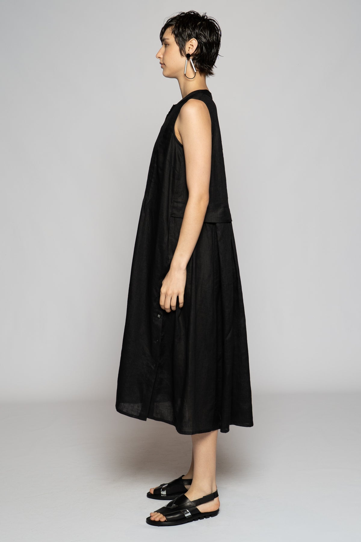 Halo Pin Dress Black