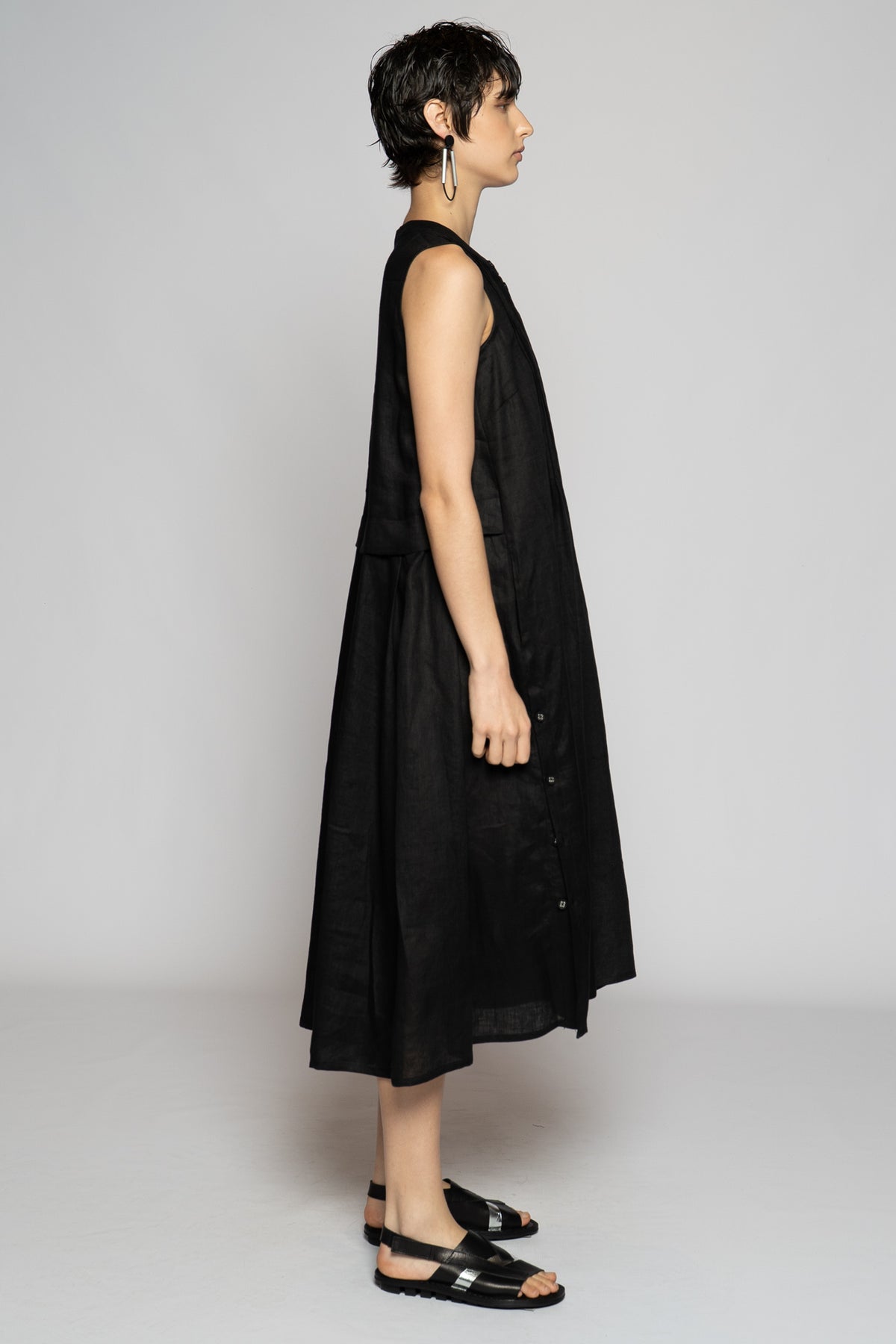 Halo Pin Dress Black