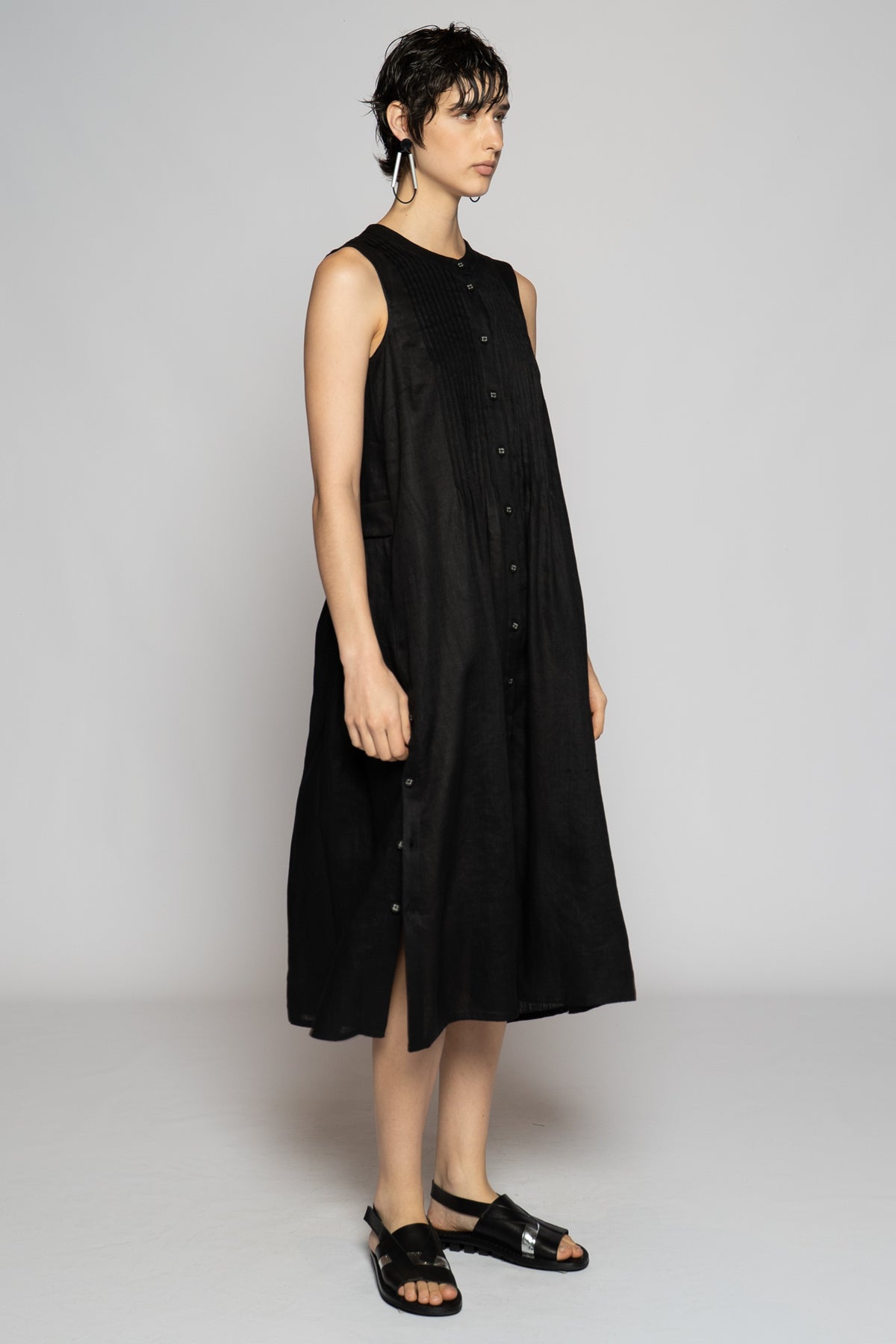 Halo Pin Dress Black