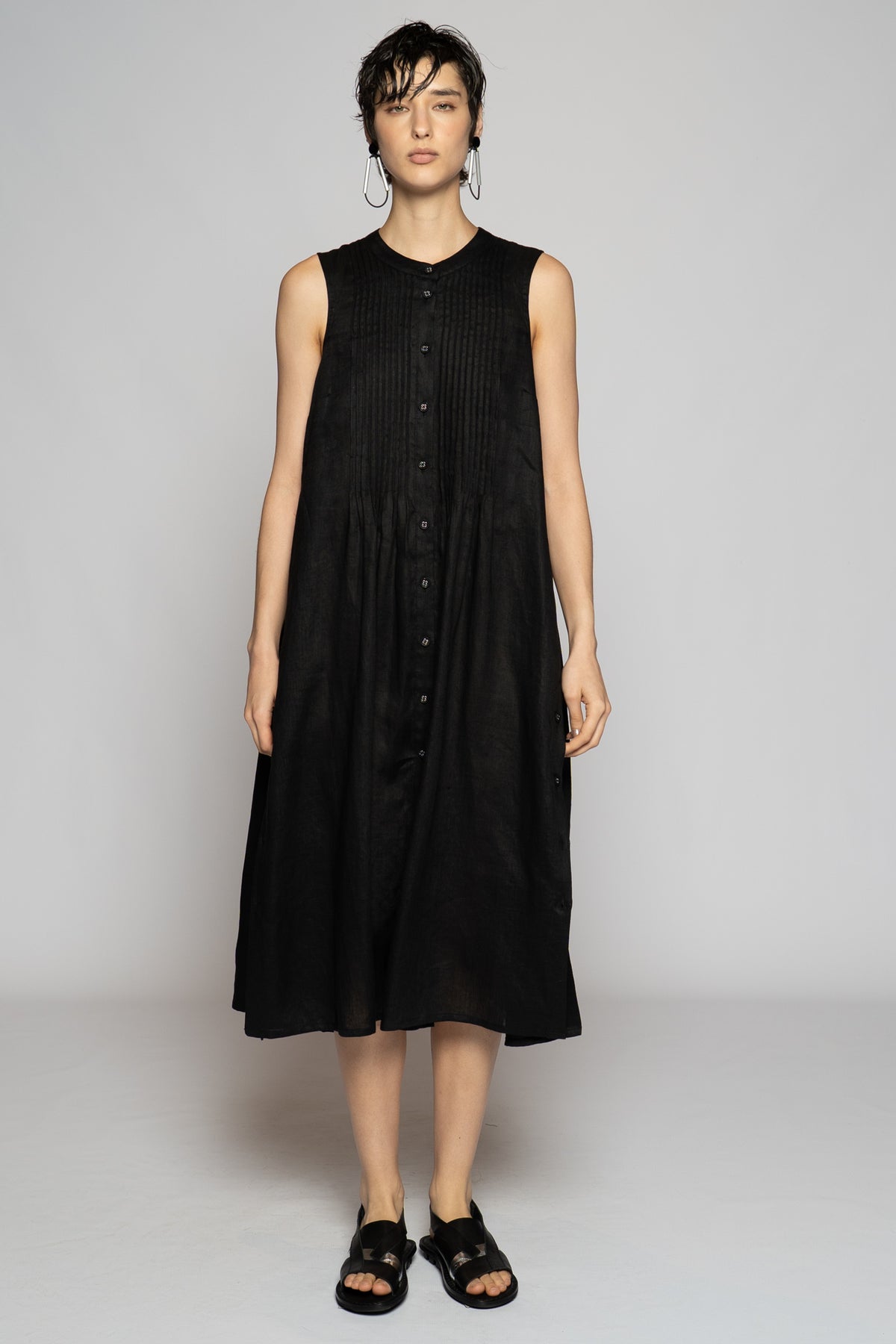 Halo Pin Dress Black