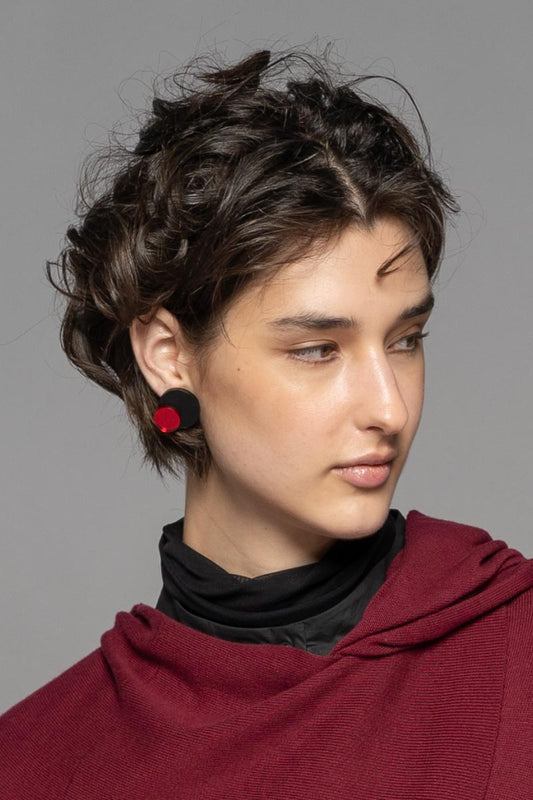 Tentou Earrings Red